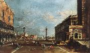GUARDI, Francesco View of Piazzetta San Marco towards the San Giorgio Maggiore sdg oil painting artist